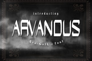 Arvandus Font Review: Modern All Caps Display Typography