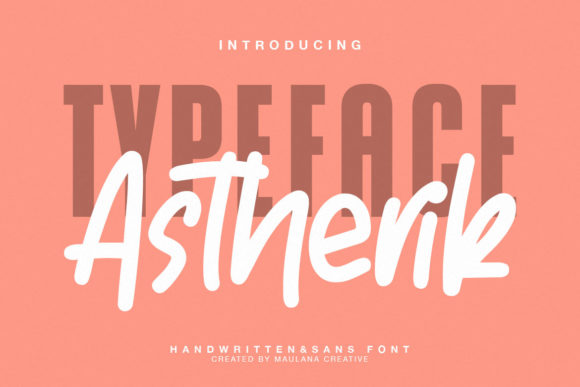 Astherik Font: Tasteful Display Type for Handmade Products