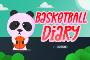 Basketball Diary Font for Playful Crafts and Products