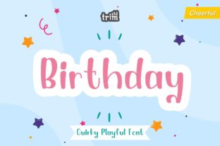 Birthday Font: Whimsical Display Typography for Web Design