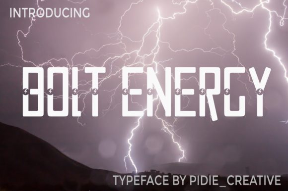 Bolt Electric Font for Modern Editorial Design