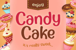 Candy Cake Font Review for Handmade Product Design