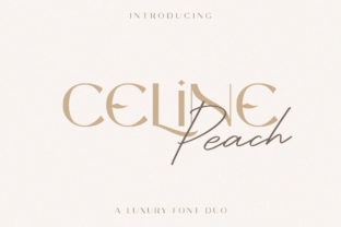 Celine Peach Font Review for Luxury Campaign Design