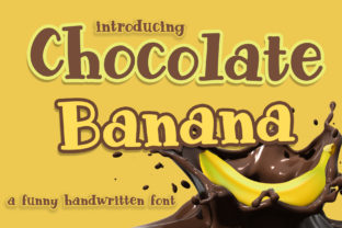 Chocolate Banana Font for Playful Marketing Graphics