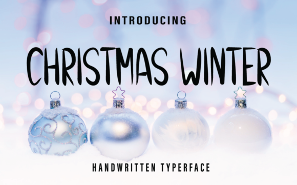 Christmas Winter Font for Seasonal Campaign Design