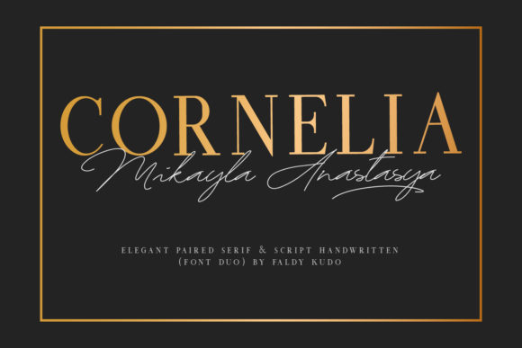 Cornelia Font Duo: Elegant Serif & Script Pairing