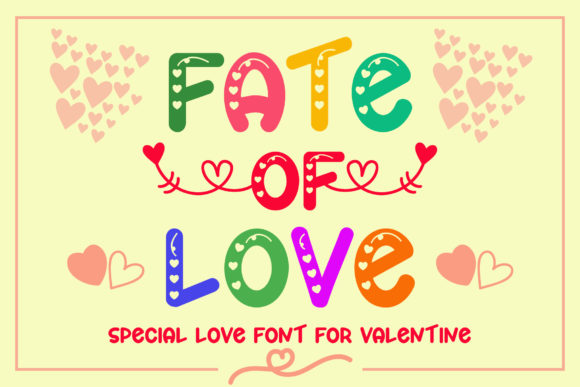 Fate of Love Font: Playful Branding for Small Business