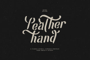 Leatherhand Font: Vintage Charm for Handmade Labels