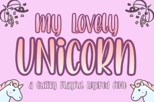 Lovely Unicorn Font: Playful Display Typography for Web Design