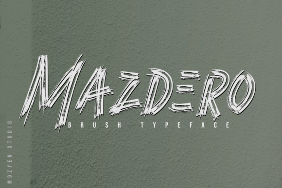 Mazdero Font Review: Testing a Rough Textured Display Typeface