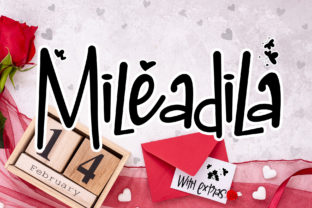 Mileadila Font: Romantic Display Typography for Editorial Design