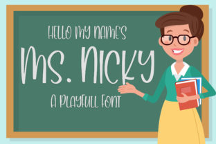Mr. Nicky Font: Friendly Display Type for Handmade Crafts
