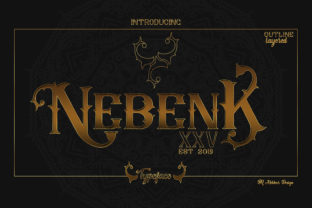 Nebenk XXV Font: Elegant Vintage Display Typography