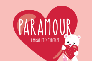 Paramour Font: A Handwritten Display Typeface for Editorial Design