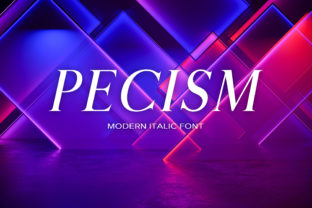 Pecism Font Review: Modern Serif for Display Design