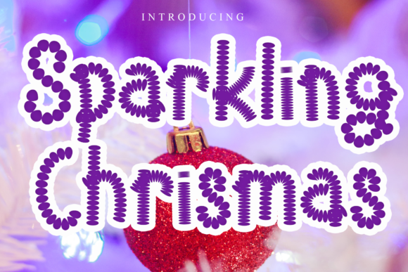 Sparkling Chrismas Font for Kids' Crafts