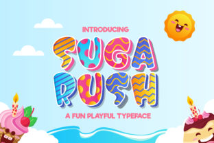 Suga Rush Font: A Playful Display Typeface for Makers