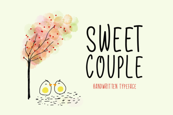 Sweet Couple Font: Handwritten Branding for Small Business