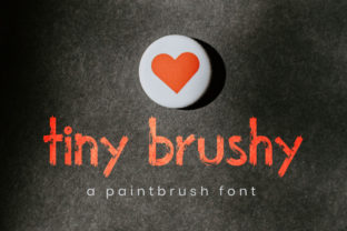 Tiny Brushy Font for Handmade Labels and Fun Crafts