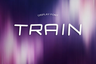 Train Font: Futuristic Display Typography for Editorial Design