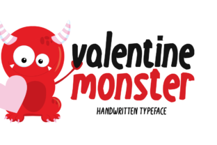 Valentine Monster Font: A Playful Handwritten Typeface for Branding