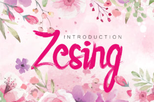 Zesing Font: Elegant Script Typography for Web Design